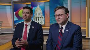 House Speaker Mike Johnson comes to Colorado, calls Evans-Rutinel race one that will decide control of Congress