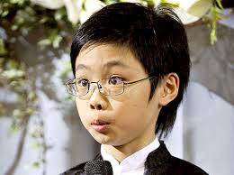 US famous pianist, eight year-old Marc Yu, answers journalits&#39; questions during a press conference at the Ariston Theatre in Sanremo. - 8e273315-bb8b-4c11-be68-6977f0755b7dHiRes