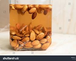 Image of almonds and a glass of water