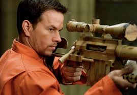 For his movie &quot;Shooter,&quot; Mark Wahlberg was trained by former Marine sniper Patrick Garrity in the finer ... - 2a4v22p