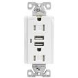 T5632-W USB ChargerDuplex Tamper-Resistant Receptacle