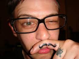 Image result for mustache tattoo