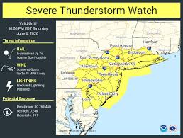 N.J. weather: Severe thunderstorm watch issued for threat of strong storms, potential tornado, tonight