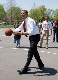 Image result for picture of obama playing basketball