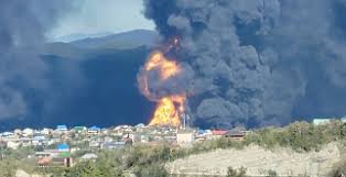 Tredje ukrainska attacken mot oljehamn på två veckor