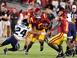 Behind a stout run game and dominant defense, USC shuts out Utah State