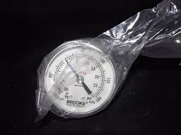 Brooks Instrument 30-0-30 psi -100-0-200 kPa Pressure Gauge ...