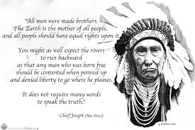 Chief Joseph Quotes. QuotesGram via Relatably.com