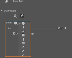 Imagen de Adobe Animate Eraser Tool