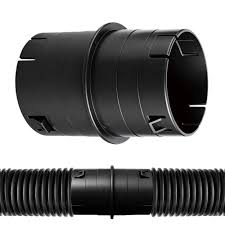 FUNG 4-inch Pipe Internal Coupling Black Durable PVC Pipe ...