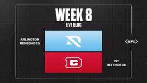 Defenders Face Renegades in Pivotal Week 8 UFL Matchup