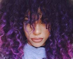 Image de Purple Ombre Curly Hair