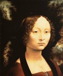 Peintre célèbre- Leonard de Vinci. Leonard de Vinci. Portait de Ginevra de&#39;Benci (1478-1480), sœur d&#39;un célèbre astronome, ami de Léonard . - cc000e0f