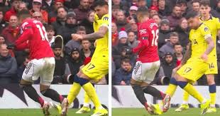 'Looks worse in slow-mo': Shocking moment Cristian Romero BENDS Casemiro’s ankle