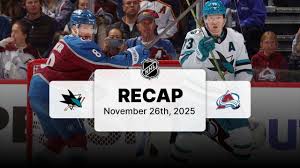 Avalanche Extend Winning Streak with Shutout Win Over Sharks