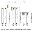 Porte de placard coulissante vantaux