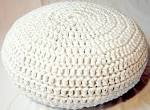 Crocheted pouf
