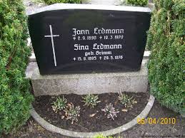 Grab von Sina Erdmann (geb. Grimm) (15.09.1895-29.05.1976 ... - bf061