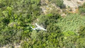 Aeronave se desploma cerca de Pesquería, Nuevo León