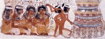 Resultado de imagen de pinturas de personas danzando piramides de egipto