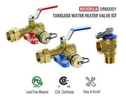 HYDRO MASTER Tankless Water Heater Service Valve Kit with ...