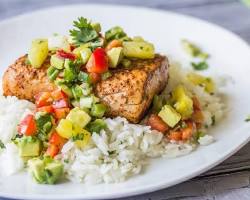 Image of Cilantro Lime MahiMahi with Mango Salsa