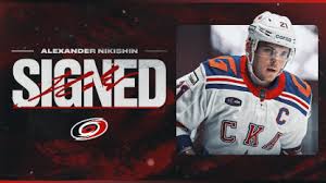 Hurricanes Sign Top Prospect Alexander Nikishin to Entry-Level Deal