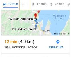 Image of Google Maps transportation options