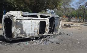 Cars Burnt, Roads Blocked: Haryana Move Sparks Noida Workers' Protest