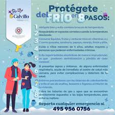 Ante la presencia de lluvias, lloviznas y bajas temperaturas, el director de Protección Civil y Bomberos de Saltillo, Francisco Martínez Ávalos, exhortó a la población a extremar precauciones para prevenir enfermedades y accidentes, principalmente durante la