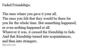 faded friendships | Literature | Pinterest | Friendship via Relatably.com