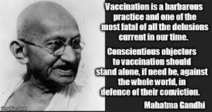 quotes - Did Gandhi call vaccination a barbarous practice ... via Relatably.com