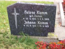 Grab von Johann Kamm (27.06.1898-16.09.1979), Friedhof Wiesederfehn