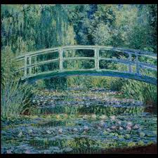 Water Lilies and Japanese Bridge