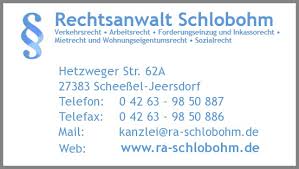 Firma Rechtsanwalt Eckhard Schlobohm in Scheeßel - Branche(n ... - 973871