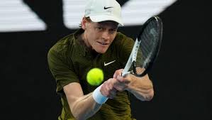 Jannik Sinner in action