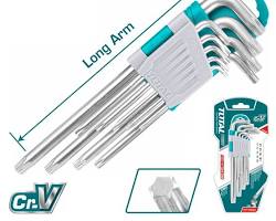 Image of Total 9pcs torx key set