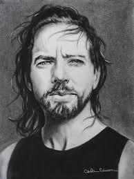 Pearl Jam Art - Eddie Vedder of Pearl Jam Nothings as it seems by Carla Carson - eddie-vedder-of-pearl-jam-nothings-as-it-seems-carla-carson