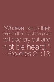 Proverbs 21:13 How can we live in apathy and constant self ... via Relatably.com