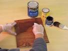 Furniture refinishing. staining wood. -