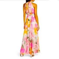 Eliza J | Dresses | Nwt Eliza J Floral Maxi Halter Dress | Poshmark - Product from Poshmark