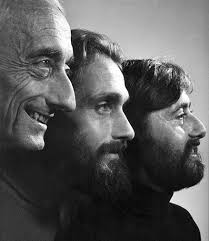 Jacques-Cousteau-and-Sons. Jean-Michel (R) With Father Jacques (L) &amp; Brother Philippe - Jacques-Cousteau-and-Sons
