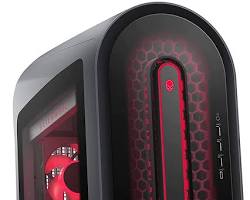 someone playing a highend game on the Alienware Aurora R14 Liquid Cooled Gaming Desktop