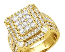 Image of Statement Ring gold diamond ring for men