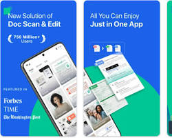 Image of CamScanner app interface