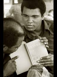 Ali had brought along a copy of Elijah Muhammad&#39;s &quot;Message to the Blackman in America,&quot; where he had obviously come across a passage he found - Message_Black_Man_Ali