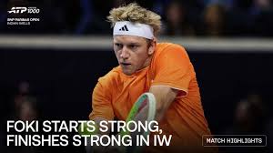 Highlights: Davidovich Fokina sinks Mensik, advances in Indian Wells