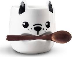 wooden dog mugの画像