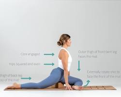 Image of Pigeon pose exercise