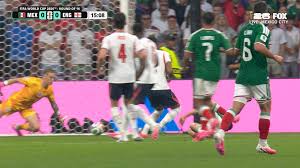 England's Jordan Pickford stops Raúl Jiménez's header from inside the box to keep score level vs Mexico | 2026 FIFA World Cup